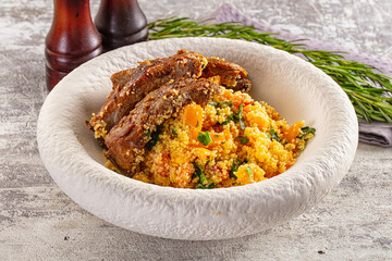 Couscous with ribs and vegetables