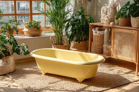 Minimal Baby Bathtub Photography Background