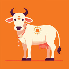 Holy Cow Nandi Illustration