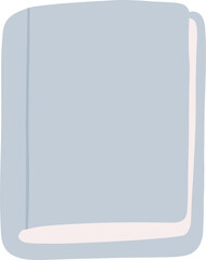 book clipart in cute flat design style