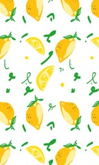 Light Lemon Soft Pattern art