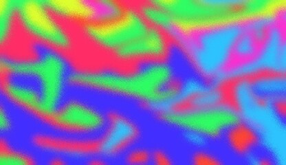 Abstract colorful vibrant fluid background with blurred grainy texture and iridescent gradient.
