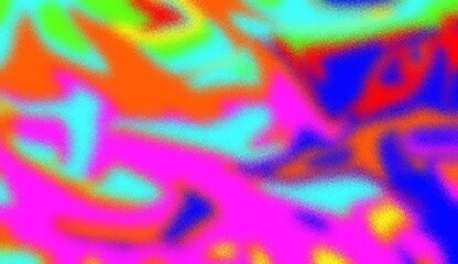 Vibrant psychedelic color burst with frosted glass texture and swirling neon fluid gradients