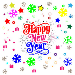 “Happy New Year 2026 – Luxury White & Gold Background.“Celebrate 2026 – Sparkling New Year Design”