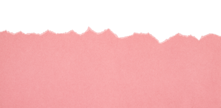 pink torn or ripped paper isolated on transparent png background,realistic torn cardboard paper edges,torn or ripped pink paper frame,design decoration,pink torn paper background