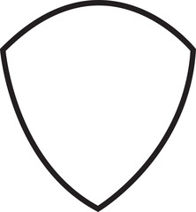 Shield icons Protect shield vector, Shield vector icons,. Protection icon vector. Security vector icon, Diverse shield shapes collection black graphic design elements emblem crest, isolated on transpa