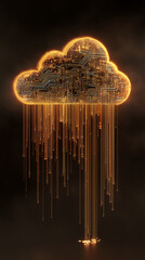 Cloud Lights in Black Background