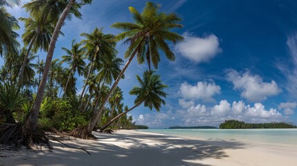 Palm Trees on a Beach