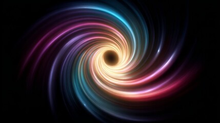 Colorful Energy Swirl Abstract Background
