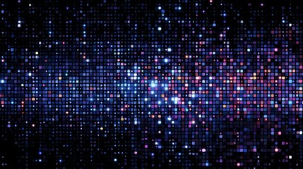 Colorful LED pixel display with digital light flow