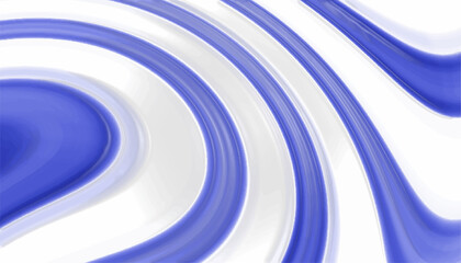 Blue and White Fluid Abstract Wave Pattern