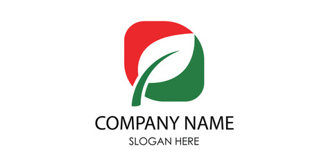 Modern abstract leaf logo design symbolizing growth, nature, and organic concepts for eco-friendly brands and businesses seeking a fresh, minimalist visual identity