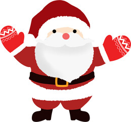 santa claus with gift