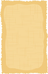 Handdrawn Decorative Wavy Border Parchment Paper Background for Invitation or Menu Design