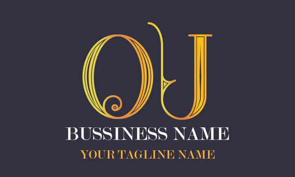 OU O ou initial logo | initial based abstract modern minimal creative logo, vector template image. luxury logotype logo, real estate homie logo. typography logo. initials logo