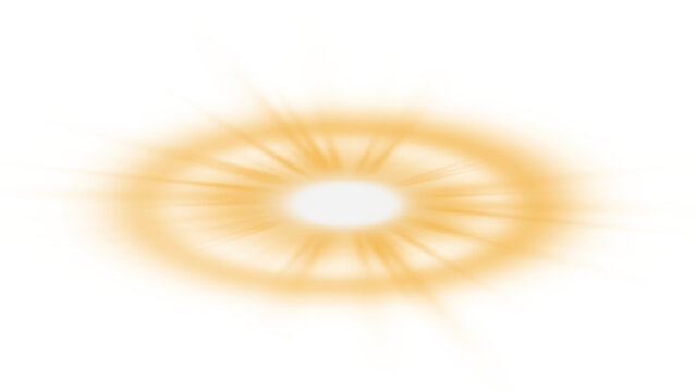 Dynamic fiery explosion burst with glowing spiky abstract light lens flare