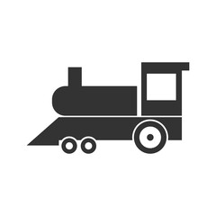 Train icon in trendy design style isolated on transparent background