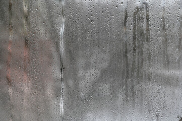 water drops on glass. background