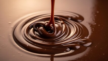 Indulge in this rich, decadent chocolate swirl, perfect for sweet treats and dessert promotions, evoking warmth and comfort with its smooth, velvety texture
