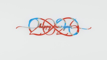 A vibrant 3D colorful 2026 New Year design featuring modern festive elements, bright abstract shapes, and creative celebration artwork. Perfect for holiday cards, posters, banners, and event graphics.