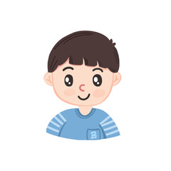 Cuteboy with blue t-skirt