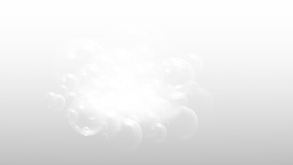 Abstract soap bubbles over blur background, beautiful clean wallpaper for background and wallpaper , transparent background
