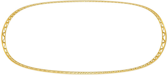 Gold text frame