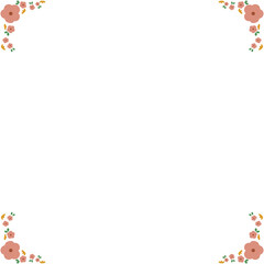 Fototapeta premium frame with flowers