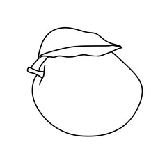 Mango illustration for coloring book