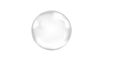 A simple clear bubble on plain background.