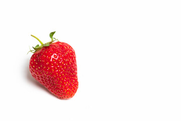 Fresh and Juicy Strawberry on a Clean White Background