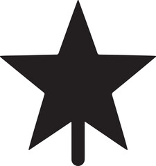 Holiday Star Topper Silhouette for Christmas Decorations