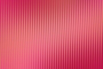 Vibrant pink ribbed abstract background with soft gradient transitions