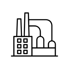 Obraz premium Factory Line Icon