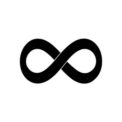 Infinity symbol representing eternity, endlessness, and limitless
