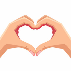 Hands forming a heart shape symbolizing love, care, and compassion.