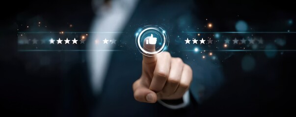 Satisfaction drives retention supported by a firm guarantee as reviews take feedback to improve every rating near a thumb