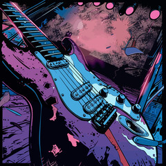 grunge music background