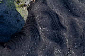 Black-sand beach near the village of Saksun.