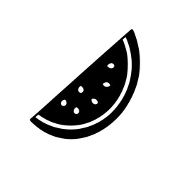 Watermelon slice, healthy fruit, sweet summer snack icon graphic