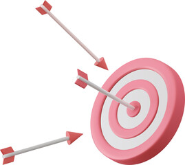 3d Arrow hit the center of target