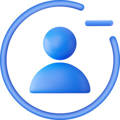 3d User icon