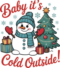 Cozy Winter Christmas &ndash; Warm & Festive T-Shirt Design