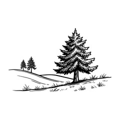 nature tree, vector, icon, tree icon