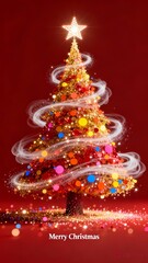 colorful christmas tree