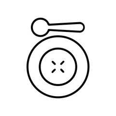 Makeup powder compact icon