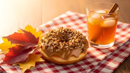 Glass of milk and a bun