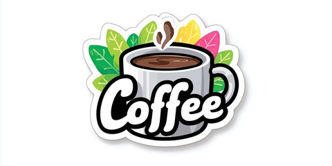 A simple logo for a coffee