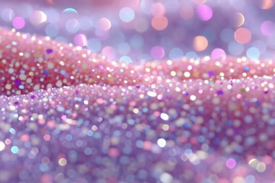 Dreamy Pastel Glitter Texture with Shimmering Bokeh