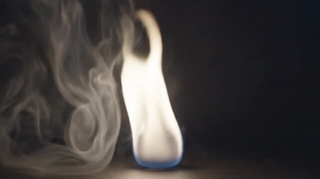 Ethereal monochromatic glowing flame surrounded by misty haze, soft blurred gradients, floating motion, slow drifting, seamless loop, abstract energy atmosphere, 4K.&rdquo;